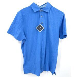 NWT Men's TAILORBYRD Collection Golf Blue Polo Shirt Mens Sz M